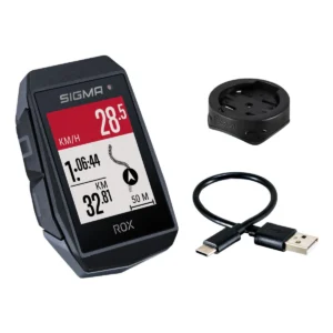 GPS Fietscomputer Sigma ROX 11.1 EVO GPS met standaard stuurhouder - zwart
