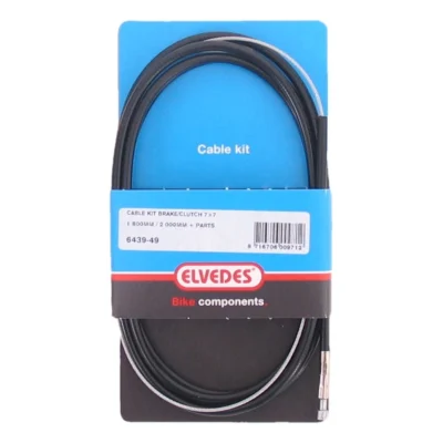 Koppelingskabel / remkabel Elvedes extra flexibel 1800 / 2250mm V-nippel - 2 meter (op kaart)