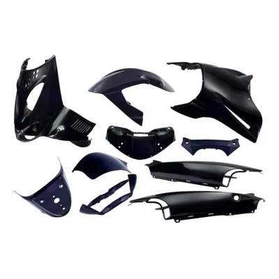 Plaatset Aprilia SR bj. 1997 tot 2004 11 delig zwart metallic