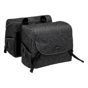Dubbele fietstas New Looxs Mondi Joy Double RT 38 liter 37 x 16 x 32 cm (2x) - ivy black