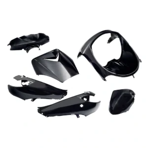 Plaatset Peugeot vivacity tot bj. 2008 6 delig zwart metallic