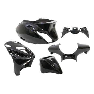 Plaatset Piaggio zip SP model vanaf bj. 2000 5 delig zwart metallic