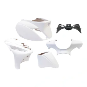 Plaatset Piaggio zip SP model vanaf bj. 2000 5 delig mat wit