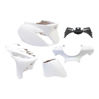 Plaatset Piaggio zip SP model vanaf bj. 2000 5 delig mat wit