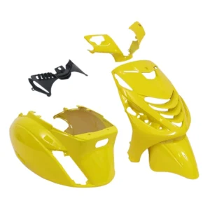 Plaatset Piaggio zip SP model vanaf bj. 2000 5 delig geel glans