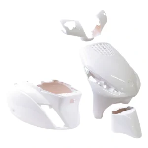 Plaatset Piaggio zip vanaf bj. 2000 4 delig wit glans