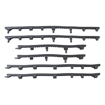 Treeplankrubberset 6 delig Vespa S / Vespa LX zwart