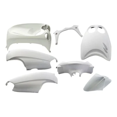 Plaatset Yamaha Neo's van bj. 2002 tot 2008 digitale cockpit 7 delig wit glans