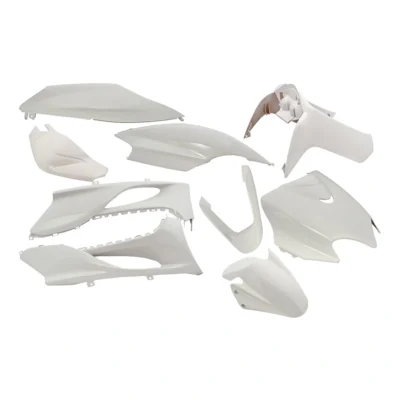 Plaatset Yamaha Jog R/ MBK mach 9 delig wit metallic