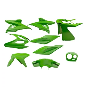 Plaatset Yamaha Aerox tot bj. 2014 9 delig kawasaki groen