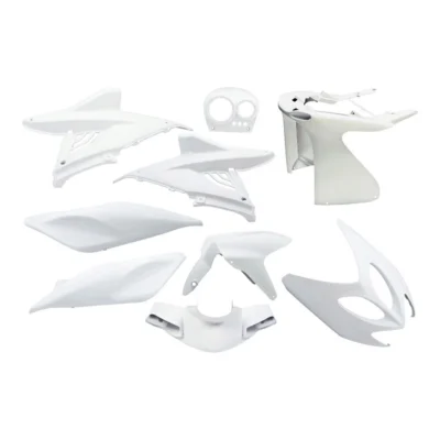 Plaatset Yamaha Aerox tot bj. 2014 9 delig wit glans