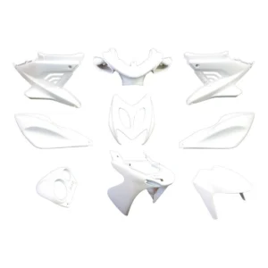 Plaatset Yamaha Aerox tot bj. 2014 9 delig mat wit