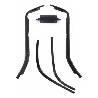 Sierstripset beenschild en treeplank Vespa Primavera, Sprint 5 delig mat zwart