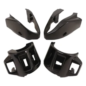 Coverset voor stuurschakelaar Edge links + rechts - Vespa Primavera /Sprint - glanzend zwart