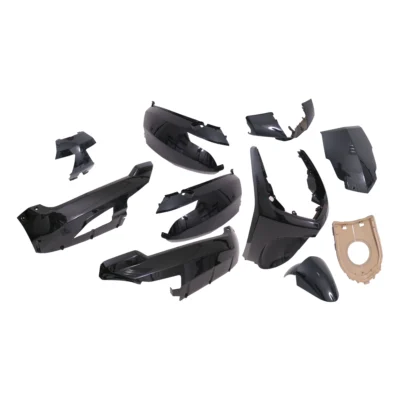 Plaatset Peugeot new vivacity vanaf bj. 2008 50cc 2/4 takt 9 delig zwart metallic