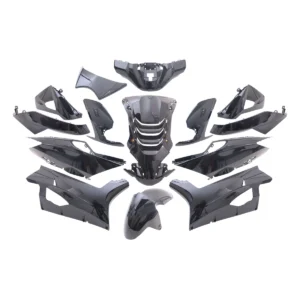 Plaatset Peugeot Speedfight 4 14 delig zwart metallic