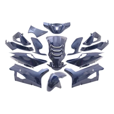 Plaatset Peugeot Speedfight 4 14 delig blauw metallic