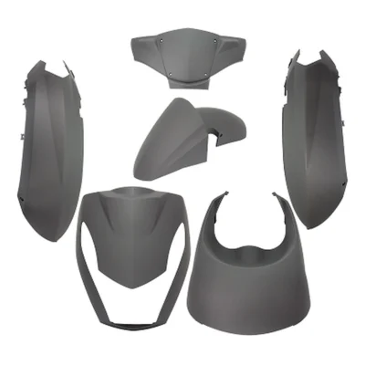 Plaatset Peugeot Kisbee 2T/4T 6-delig - Mat Zwart