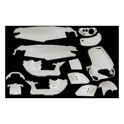 Plaatset Gilera runner tot bj.08-2005 15 delig wit glans