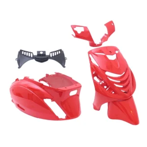 Plaatset Piaggio zip SP model vanaf bj. 2000 5 delig rood glans