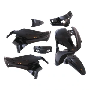 Plaatset Piaggio liberty vanaf bj. 2004 tot 2009 7 delig zwart metallic