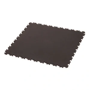 Vloertegel Cyclus 50x50x0.7 cm PVC koppelbaar - zwart