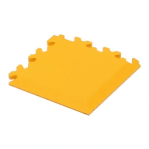 Vloertegelhoeklijst Cyclus 13,5x13,5x0.7 cm PVC koppelbaar - geel