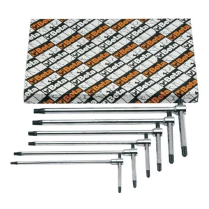 Torx stiftsleutelset Beta Tools 951TX/S6 met greep (6 delig)