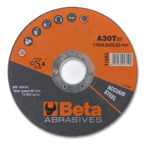 Doorslijpschijf Beta Tools ø125 mm voor staal met vlak center - per stuk