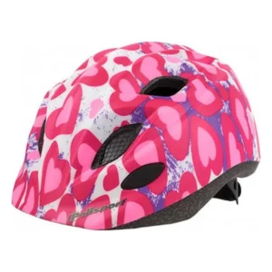 Fietshelm Polisport Glitter Hearts S 52-56 cm - roze/wit