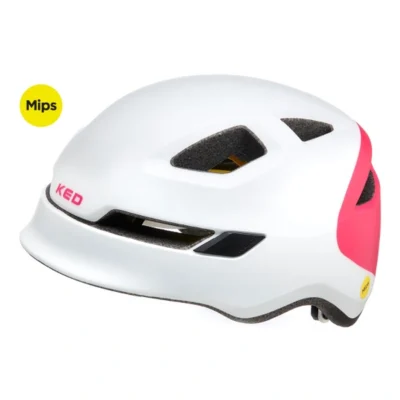 Fietshelm KED Pop Mips - small (48-52 cm) - white magenta