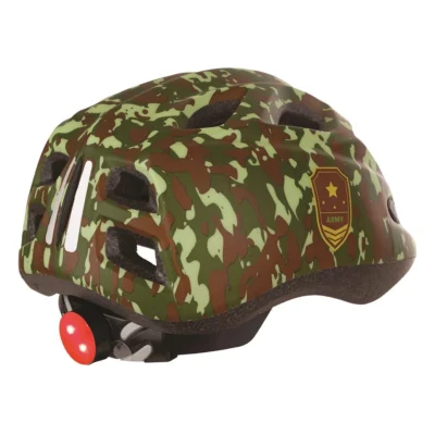 Kinderhelm Polisport Army S (52-56 cm) - met led verlichting