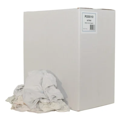 Euro witte poetslappen / poetsdoeken 1e kwaliteit - Doos 10kg