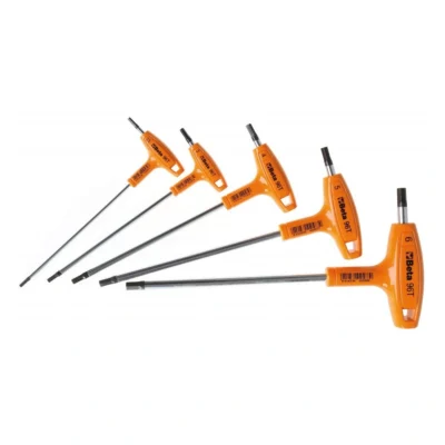 Inbus stiftsleutelset Beta Tools 96T/S5P haaks - 5-delig