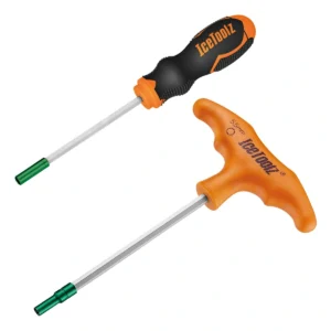 Spaaknippelsleutelset IceToolz 12B5 voor 3,2 mm vierkante nippels