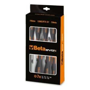 7-delige set schroevendraaiers Beta Tools voor schroeven met Tamper Resistant Torx® profiel<br>
