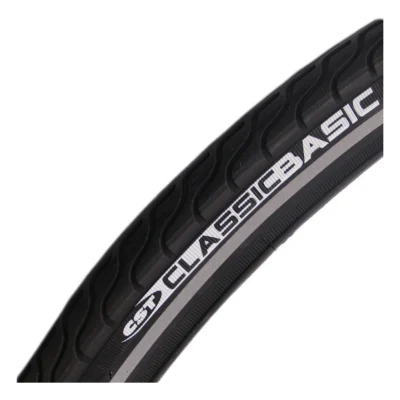 Buitenband CST Basic 26 x 1 3/8" / 37-590 mm - zwart met reflectie