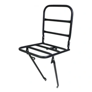 Voordrager Steco voor transportfiets met kroonboutmontage 30 x 30 cm - mat zwart