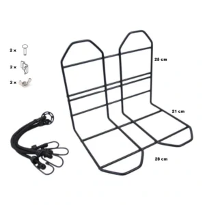 Bagagedrager verbreder Kratvast - zwart