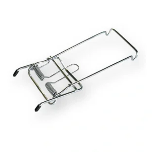 Clip-on bagagedrager Steco met veer - zilver