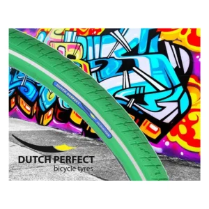 Buitenband Dutch Perfect 28 x 1.40" / 40-622mm anti-lek - groen met reflectie