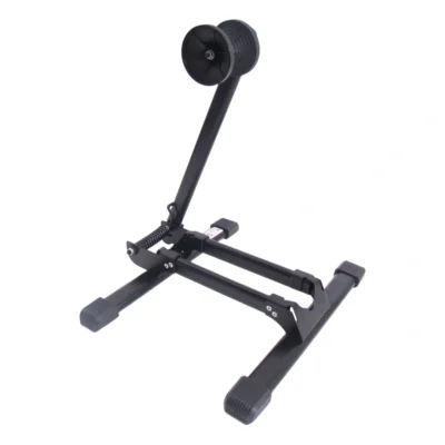 Achterwielstandaard inklapbaar Edge - zwart