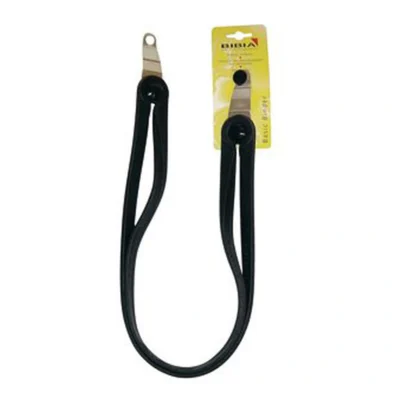 Snelbinder Bibia Basic TGS 12mm rubber met knop en asplaat (op kaart)