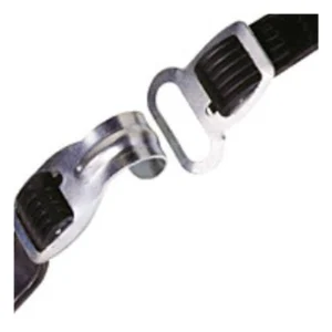 Snelbinder Bibia met haak / oog 50 cm - zwart