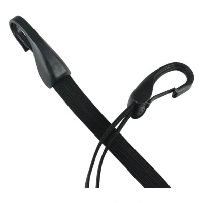 Snelbinder Duo Widek met 2 binders en grote veiligheidshaak - 57 cm - zwart