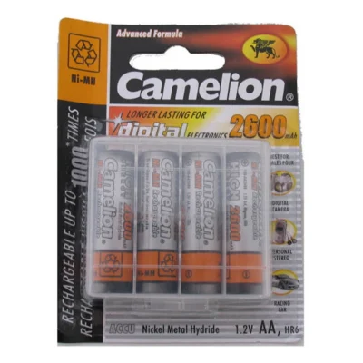 Batterij Camelion oplaadbaar AA / LR06 NimH 1,5V - 2600 mAh (4 stuks)