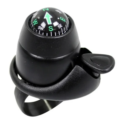 Fietsbel Widek met ingebouwd kompas (op kaart)