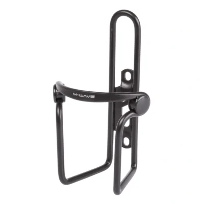 Bidonhouder M-Wave aluminium met PVC klemmen - zwart