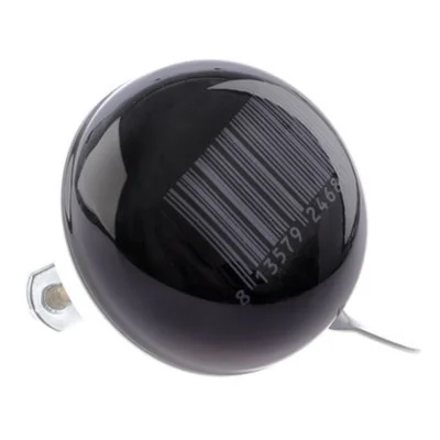 Fietsbel Ding-Dong NietVerkeerd Stripes ø60mm - zwart met witte barcode