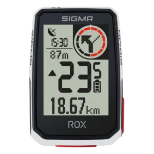 Fietscomputer GPS Sigma ROX 2.0 met overclamp butler stuurhouder - wit